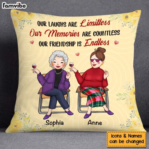 Personalized Gift For Old Friends Our Friendship Is Endless Pillow