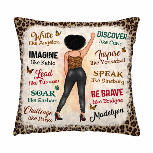 Personalized Gift For Woman Be Brave Pillow