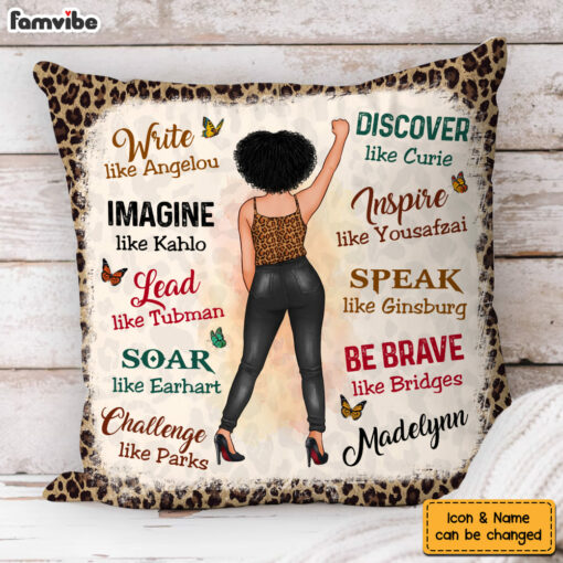 Personalized Gift For Woman Be Brave Pillow