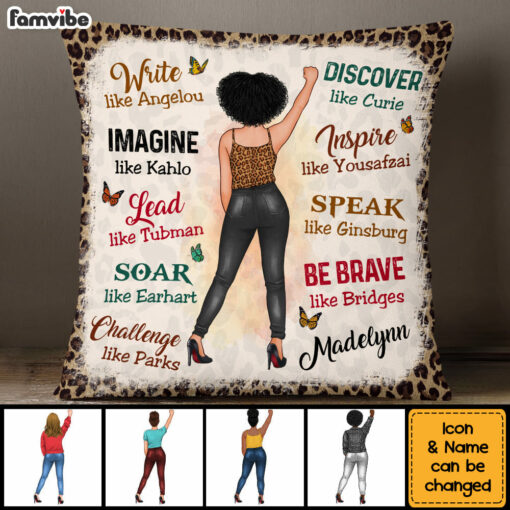 Personalized Gift For Woman Be Brave Pillow