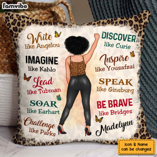 Personalized Gift For Woman Be Brave Pillow