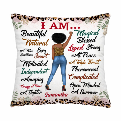 Personalized Gift For Woman I Am Affirmation Pillow