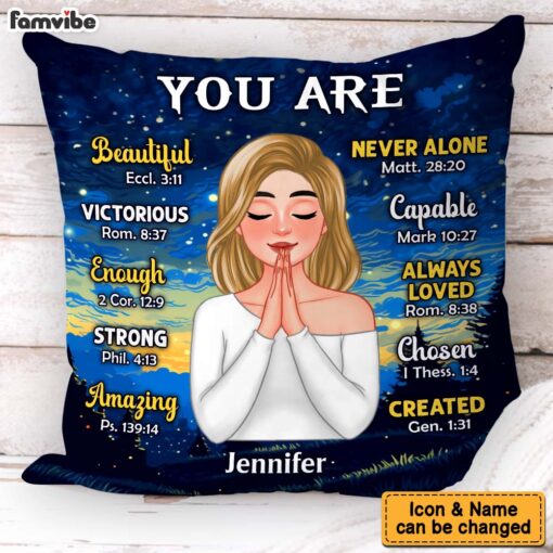 Personalized Gift For Women You Are Bible Verses Pillow