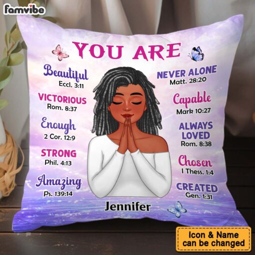 Personalized Gift For Women You Are Bible Verses Pillow