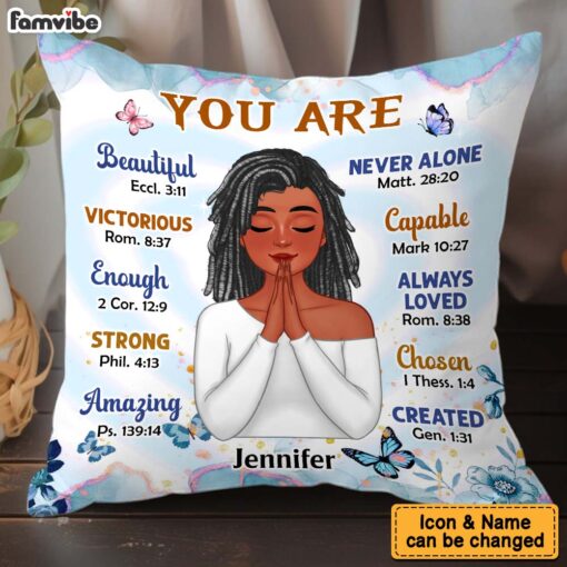 Personalized Gift For Women You Are Bible Verses Pillow