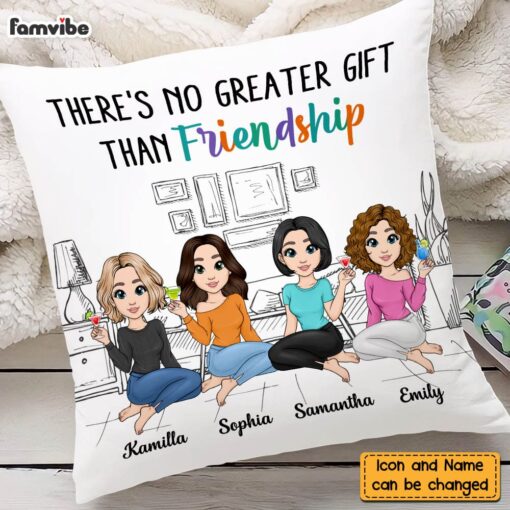 Personalized Gift Friends Forever Pillow