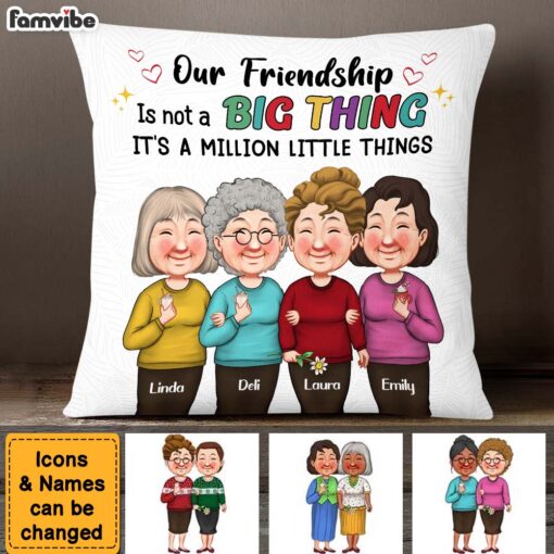 Personalized Gift Our Friendship Is A Million Little Things Pillow