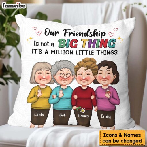 Personalized Gift Our Friendship Is A Million Little Things Pillow