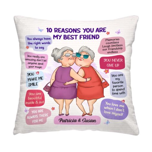 Personalized Gift Reasons You Are My Friend Pillow