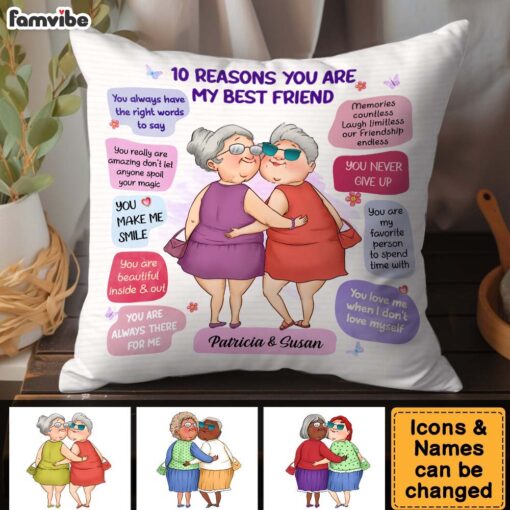 Personalized Gift Reasons You Are My Friend Pillow