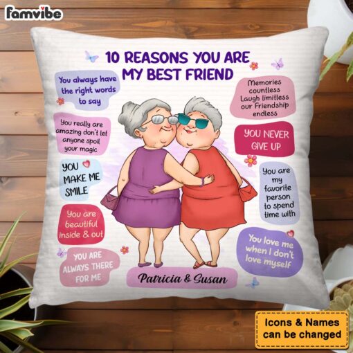 Personalized Gift Reasons You Are My Friend Pillow