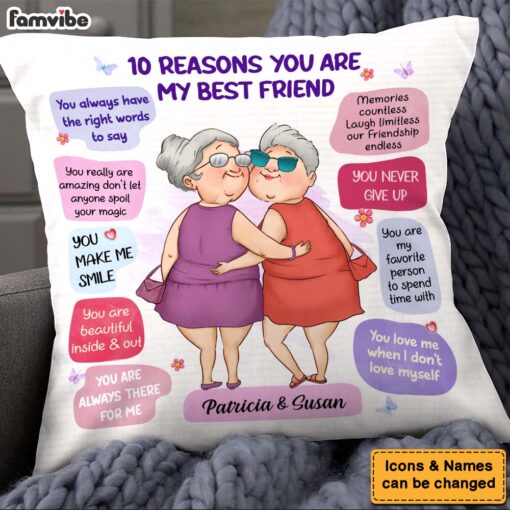 Personalized Gift Reasons You Are My Friend Pillow