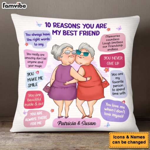 Personalized Gift Reasons You Are My Friend Pillow