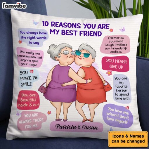 Personalized Gift Reasons You Are My Friend Pillow