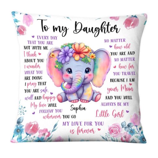 Personalized Gift To My Daughter Pillow