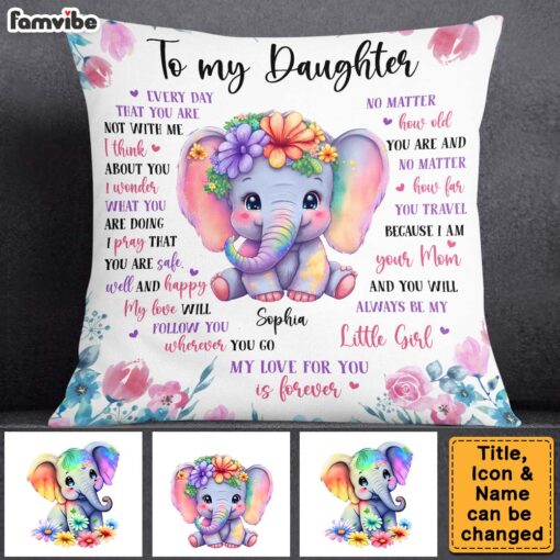 Personalized Gift To My Daughter Pillow