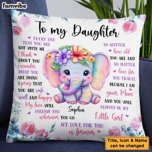 Personalized Gift To My Daughter Pillow