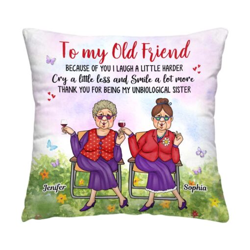 Personalized Gift To My Old Friend Pillow