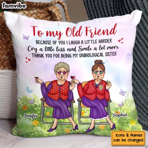 Personalized Gift To My Old Friend Pillow