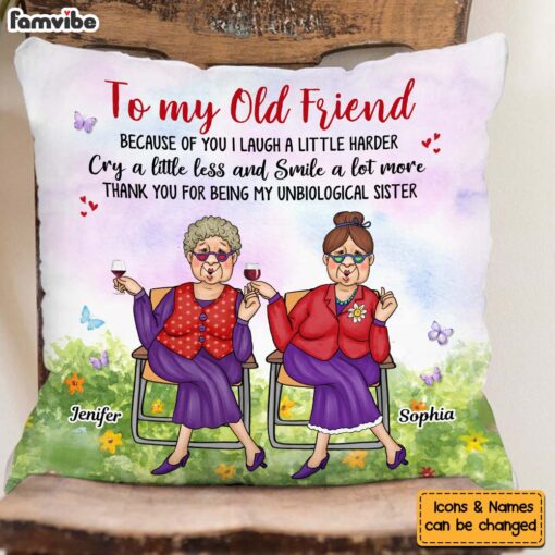 Personalized Gift To My Old Friend Pillow