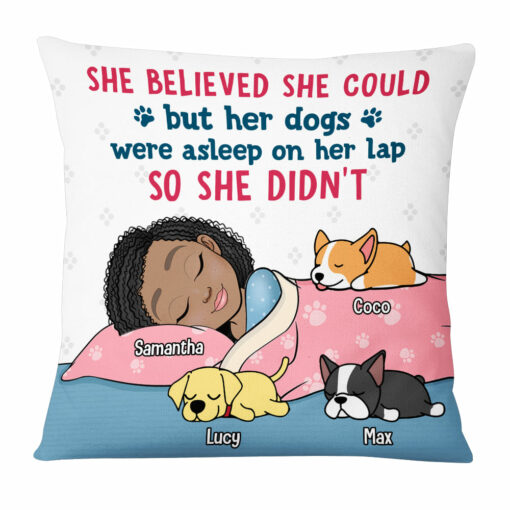 Personalized Gift for Dog Mom Pillow