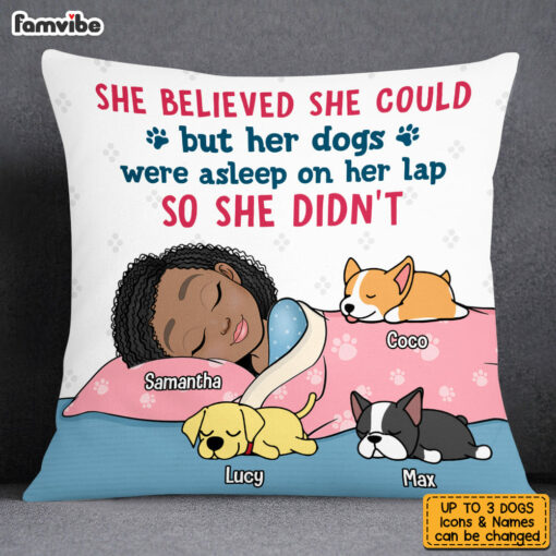 Personalized Gift for Dog Mom Pillow