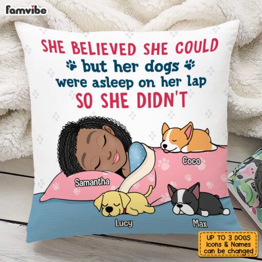 Personalized Gift for Dog Mom Pillow