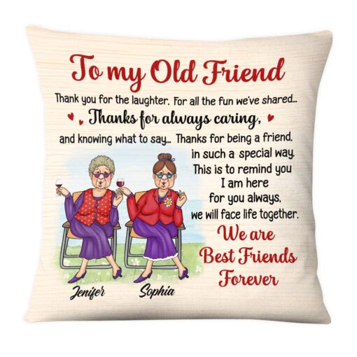 Personalized Gift for Friends Smile A Lot More Pillow