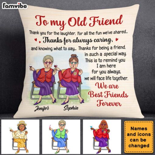 Personalized Gift for Friends Smile A Lot More Pillow