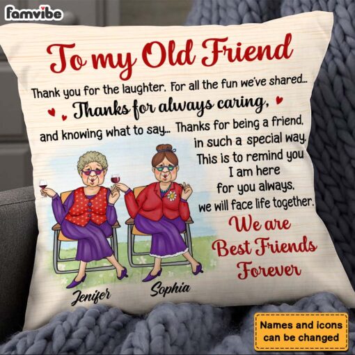 Personalized Gift for Friends Smile A Lot More Pillow