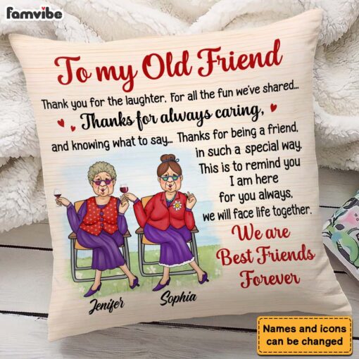 Personalized Gift for Friends Smile A Lot More Pillow