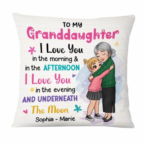 Personalized Gift for Granddaughter Pillow