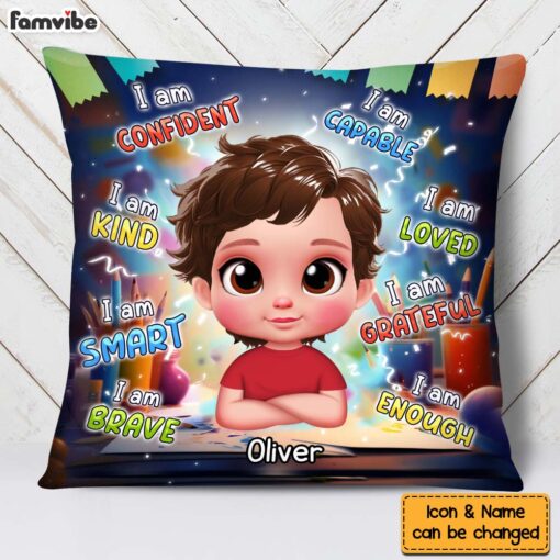 Personalized Gift for Grandson Kindergarten Learning Pillow