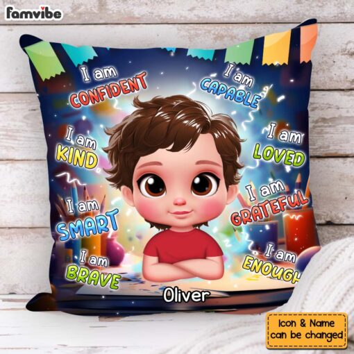 Personalized Gift for Grandson Kindergarten Learning Pillow