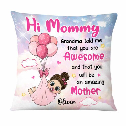 Personalized Gift for New Mom Pillow