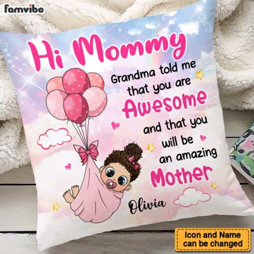 Personalized Gift for New Mom Pillow