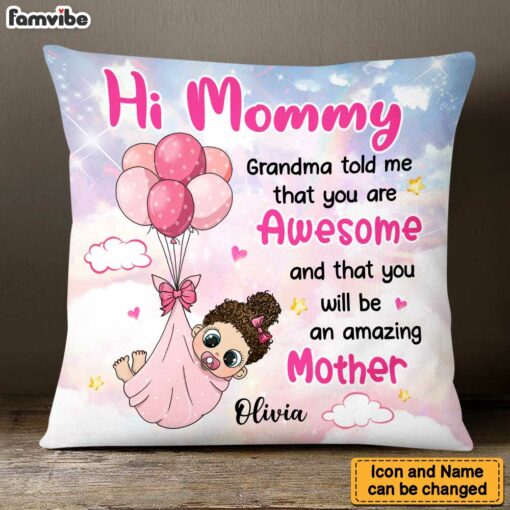 Personalized Gift for New Mom Pillow