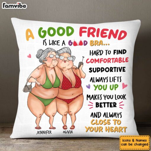 Personalized Gift to my Good Friend Good Bra Pillow