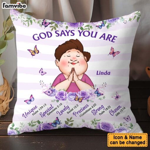 Personalized Gifts For Grandma God Says You Are Pillow