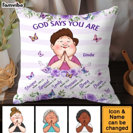 Personalized Gifts For Grandma God Says You Are Pillow