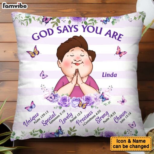 Personalized Gifts For Grandma God Says You Are Pillow