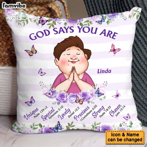 Personalized Gifts For Grandma God Says You Are Pillow