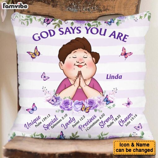 Personalized Gifts For Grandma God Says You Are Pillow