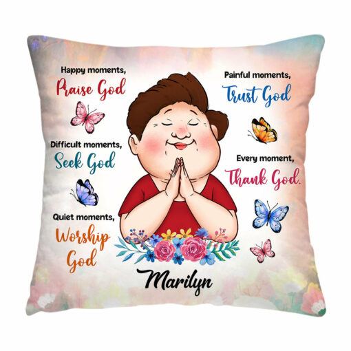 Personalized Gifts For Grandma Inspirational Thank God Pillow