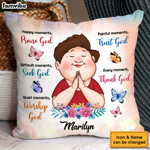 Personalized Gifts For Grandma Inspirational Thank God Pillow