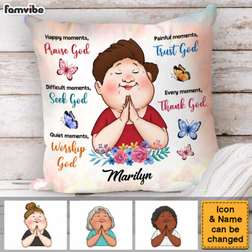 Personalized Gifts For Grandma Inspirational Thank God Pillow