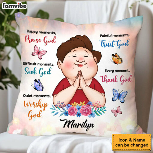 Personalized Gifts For Grandma Inspirational Thank God Pillow