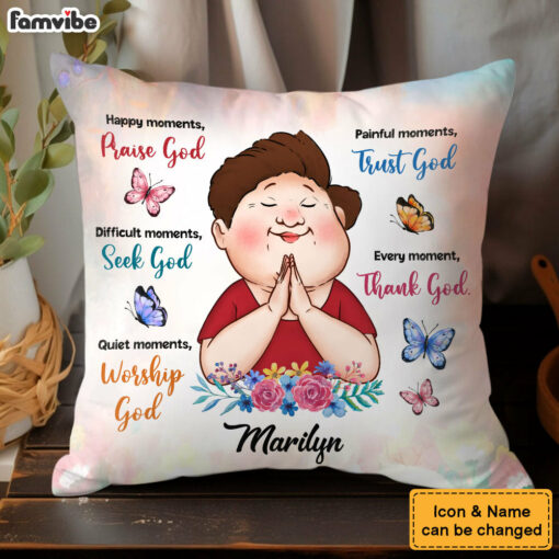 Personalized Gifts For Grandma Inspirational Thank God Pillow