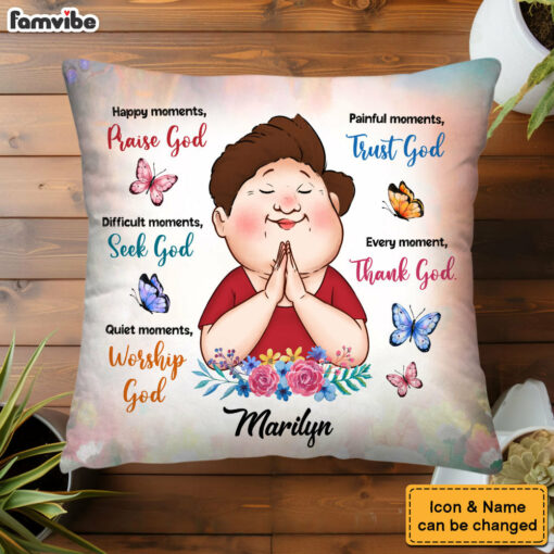 Personalized Gifts For Grandma Inspirational Thank God Pillow