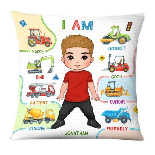 Personalized Gifts For Grandson Affirmation Vehicles Pillow